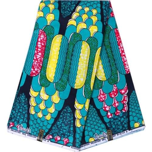 Privately design mountain stone pattern african geometry real Wax Green rose yellow wax fabric for sewing afrcan Dress pencil
