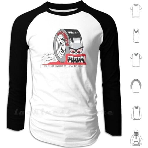 Maloneys Tires Hoodie Long Sleeve Maloneys Tires Dragstrip Dragster Hot Rod Motorsport Raceway Rat Rod Gasoline