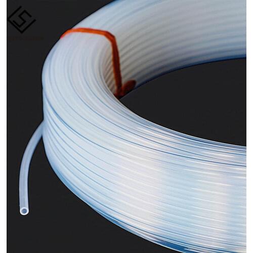 3D Printer 1/5/10/50m 2*4mm Clear PFA PTFE Tube PiPe For 1.75mm Filament 3D Printer Printing Head RepRap Rostock Bowden Extruder