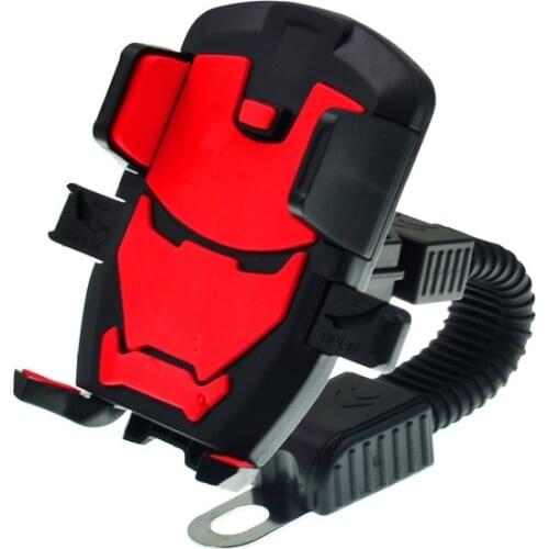 Motorcycle Universal 360 Degree Rotation Rear Mirror Phone Holder Mount Stand For Dirt Bike ATV Scooter Moped Buggy