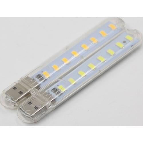 5V USB LED Night Light 3 LED 8 LED Keychain Desk Reading lamp Camping Book USB Gadget for Notebook Computer PC Power