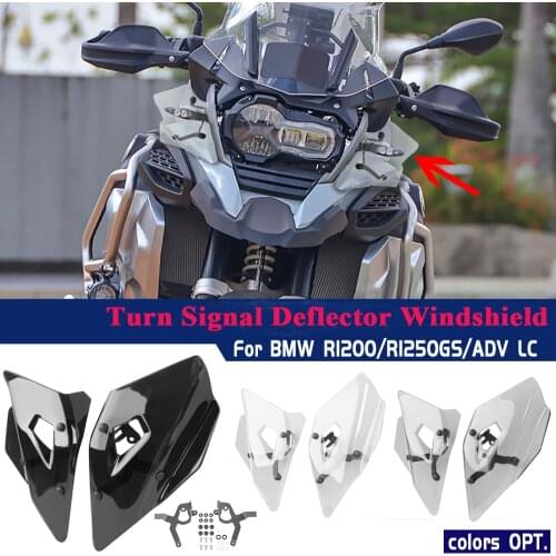 Motorcycle Upper Turn Signal Deflector Windshield Windscreen for BMW R1200GS LC 2013-2019 R1250GS ADV 2020 2021 F750GS F850GS 18
