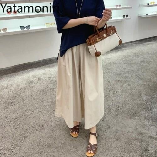 Женские брюки широкие YATAMONIRI China At AliExpress
