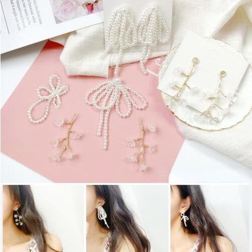 Xiaoxiangfeng Pearl Jewelry Material Flower Branch DIY Earring Accessories Mobile Phone Pendant