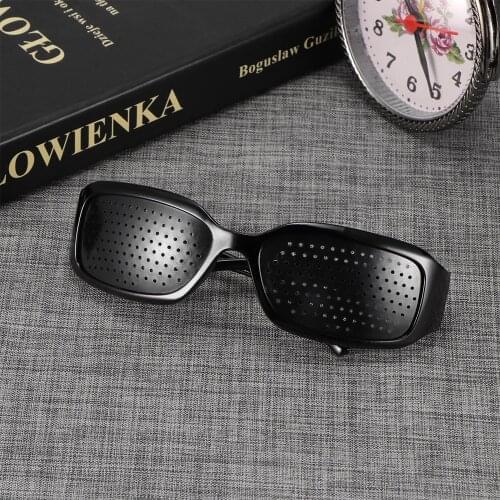 2020 1Pcs Vision Correction Eyesight Improvement Care Exercise Eyewear Glasses Black Pinhole Glasses Vision Care Pin Hole Eye