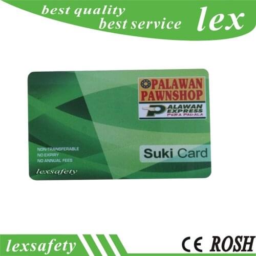 1000PCS/Lot 0.76mm Thickness Plain Pvc/Plastic Cards,Write Pannel/Signature Strip Pvc Membership Card With Serial Number Print