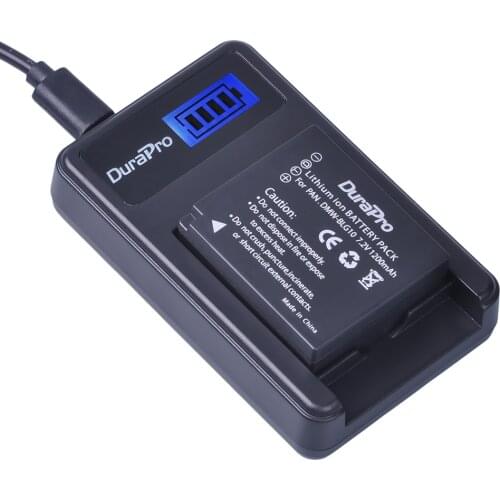 2 DuraPro DMW-BLG10 BLG10E BLG10 Camera Battery + LCD USB Charger for Panasonic Lumix DMC GF6 GX7 GF3 GF5 BLE9 BLE9E BLE9 BLG10