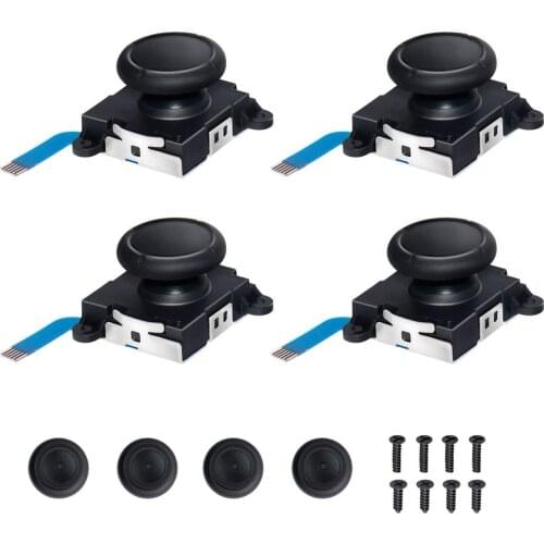 Replacement Joystick Analog Thumb Stick For Switch Joy-Con Controller Left And Right Analog Joystick With Thumbstick Grips
