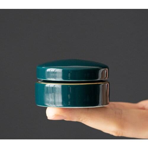 5ml Cream Jar Empty Ceramic Cosmetic Makeup Jar Pots Eyeshadow Cream Lip Balm Container Blush Box Vintage Color Sample Bottles