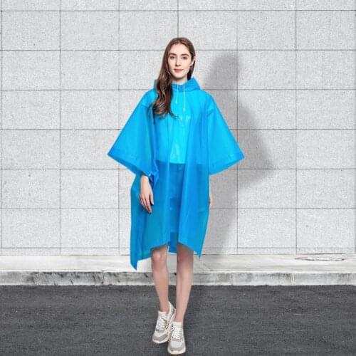 Non-disposable Lightweight Raincoat EVA Raincoat Windproof Breathable Rain Protection Body Cover Unisex Use For Outdoor