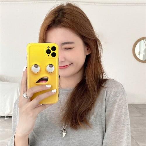 Case For iPhone 12 Case Cute Funny Face Phone Case On iPhone 11 Pro Max 7 8 Plus XR XS X SE 2020 6S 6 iPhone12 Mini Cases Cover