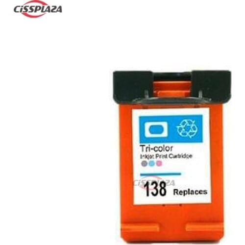 CISSPLAZA compatible For HP138 Color C9369H Ink Cartridge replacement for HP DJ 460 6840 5740 PCS 2570 2600 7800 8000 printer