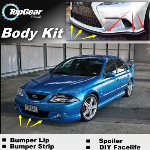 Bumper Lip Deflector Lips For Ford Falcon Fairmont FTE TE50 TS50 Front Spoiler Skirt For Car View Tuning / Body Kit / Strip
