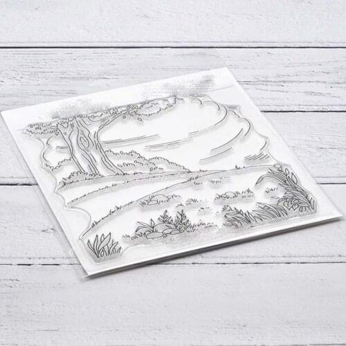 Big Tree Whirlwind Transparent Silicone Clear Stamp for Scrapbooking DIY Craft Decoration Soft Stamp Kids Stationery