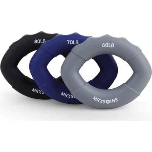 Hand Grips Muscle Power Training Rubber Ring Exerciser Finger Hand Grip Hand Gripper Gripping Ring Carpal Expander Fitness