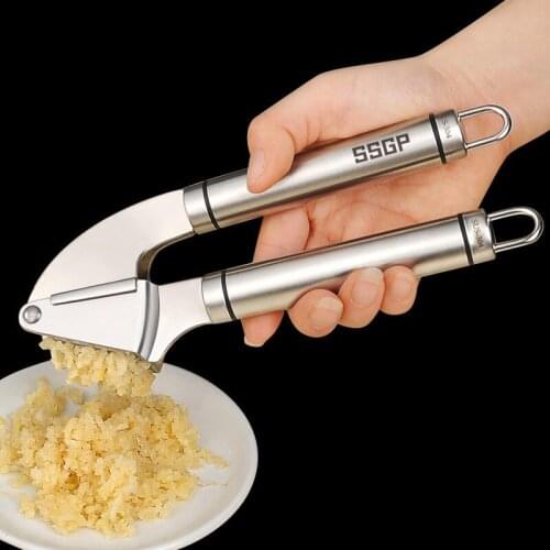 Kitchen Gadgets Garlic Press Garlic Crusher Chopper Mincer Stainless Steel Cooking Vegetable Ginger Handheld Ginger Mincer Tools