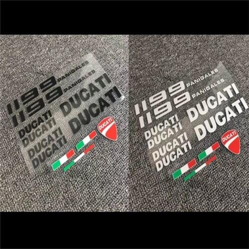 MotorcycleNew Net Red new new decal Ducati 848 1199 1089 959panigale side panel Italian flag sticker personality letter