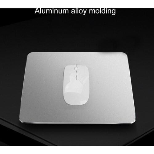 New Arrival Slim Elegant Anti-Slip Aluminum Alloy Computer Gaming Mouse Pad Mat Mousepad