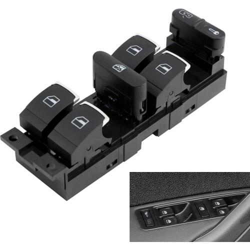Driver Side Auto Window Control Switch For VW Jetta Golf GTI MK4 Passat B5 3BD959857 Universal Buttons Switch Interior Parts