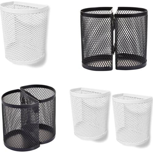 Semicircular Mesh Magnetic pencil holder For Office Classroom Whiteboard/refrigerator Organizer Accessories Desk storage supplie