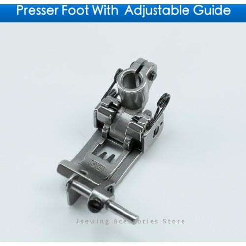 Adjustable Fabric Guide Presser Foot For Siruba F007 C007 Pegasus W500 W600 Flat-Lock Sewing Machine Apparel Parts Pressure Feet