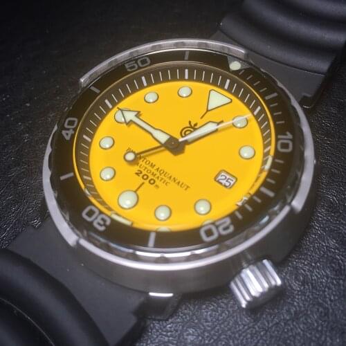 Retro Sports Watch Men ST2130 Automatic Mechanical Wristwatches 200M Diver Watches for men 47mm Sapphire Luminous Clock SBBN015