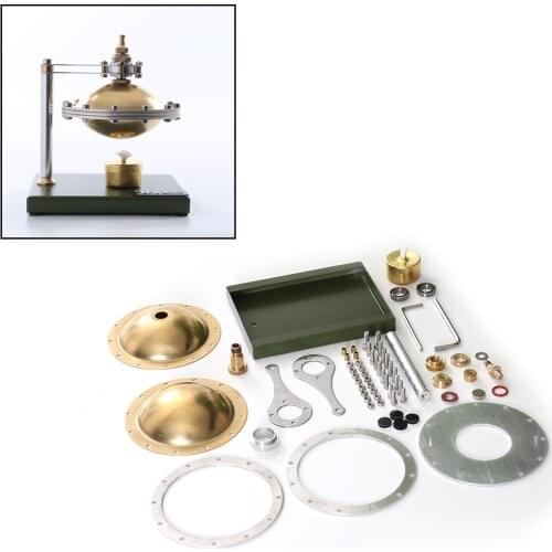 DIY Self-assemble UFO Spin Suspension Steam Engine Metal Engine Model Building Kits with Copper Boiler and Alcohol Lamp