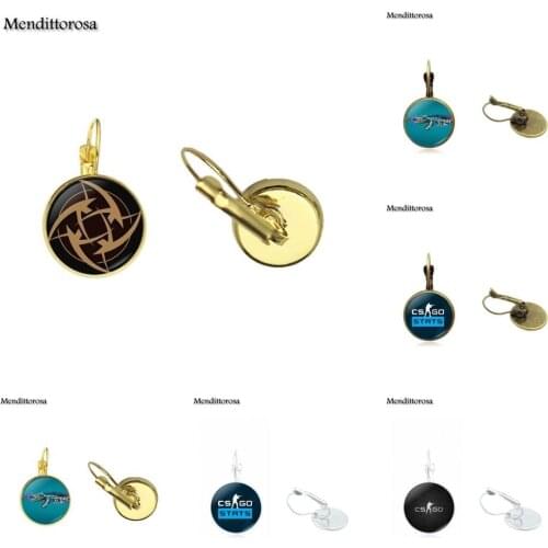 Mendittorosa CSGO Anime Bronze/Silver/Golden Clip Ear Hook Drop Earrings For Girls Best Gift For Lovely Daughter Sister