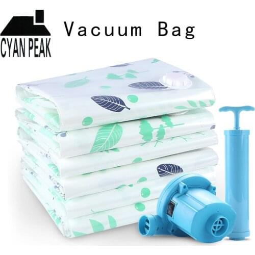 Closet Organizer Vacuum Bag Storage Compressed Organizer Bag Vacuum Bags for Clothes Foldable Luggage Organizer Clothes Storage