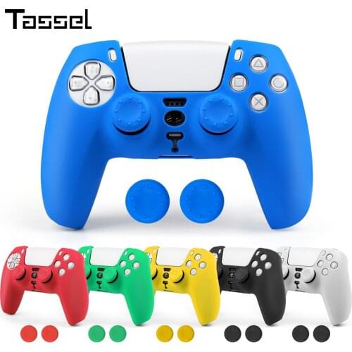 Silicone Case For PS5 Thicken Protective Cover For SONY Playstation 5 Gamepad Accessories Controller Protection Case Joysticks