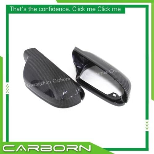For Audi A4 B8.5/A5/S5/RS5 2010- 2014 Replacement ABS&Carbon Fiber Mirror Cover without Turn Light Signal