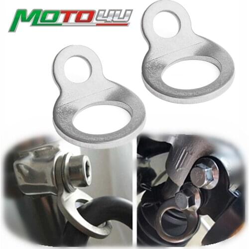 Stainless Steel Tie Down Strap Rings Bolt hook Universal For Motorcycle Offroad Dirtbike Street ATV UTV
