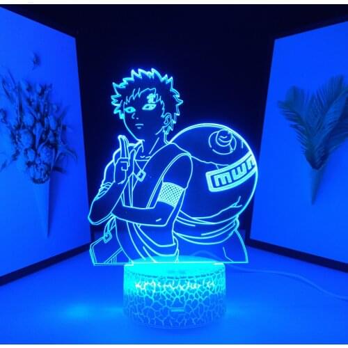 Remote Control 3D LED Night Light Anime Figure for Kids Child Cool Gift Store Decor Idea Lamp Manga Room Bedroom Table Lamp