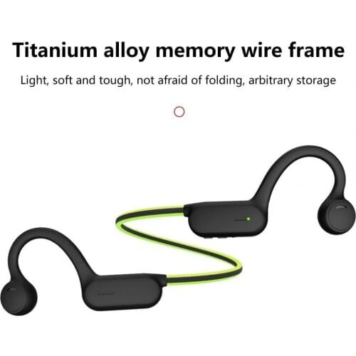 Comfortable Wearing with Mic Bone Conduction Bluetooth-compatible Headset for Hiking