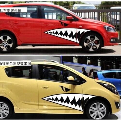 Sharks mouth shark car stickers personalized car stickers funny car modified off-road vehicles converted stickers AP-037
