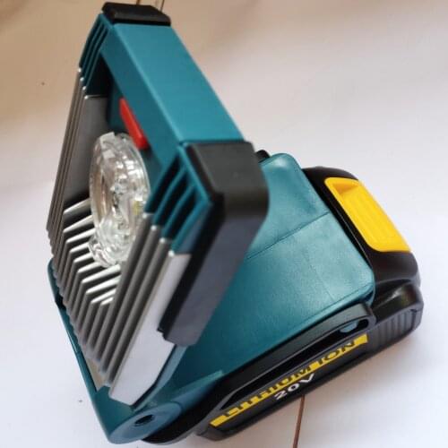 High quality 14.4V/18V Li-ion LED Work Light Flash Light Site Light Torches For Dewalt battery Electric Tool Home Construction