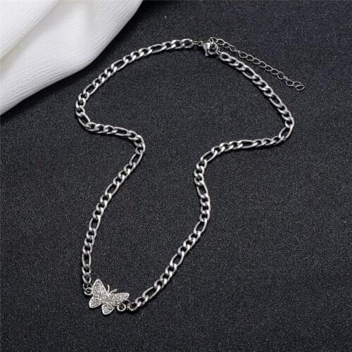 New Womens Butterfly Clavicle Chain Necklace Jewelry 2021 accessories For Girl
