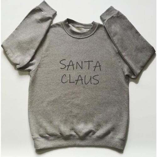 Woman Hoodies Santa Claus Sweatshirt Santa Claus Christmas Long Sleeved Hoodies Jumper Christmas Gift Drop Shipping