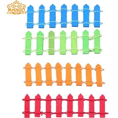 10pcs 1:12 Dollhouse Miniature Micro miniature fleshy small landscape terrace garden fence fence props