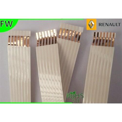 10pcs new protection 7 pin 1.25mm 530mm ffc cable for renault Megane II free shipping