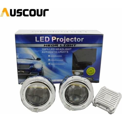 2pcs 35W 3.0 inch BI LED projector lens car retrofit modify universal LED Headlight High Low Beam hid xenon lens car styling