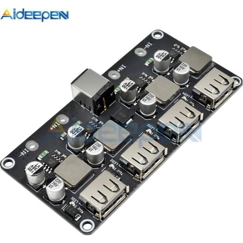 4 Channel Usb QC3.0 Qc2.0 DC-DC Buck Converter Charging Step Down Module 6-32V 9V 12V 24V To Fast Quick Charger Circuit B