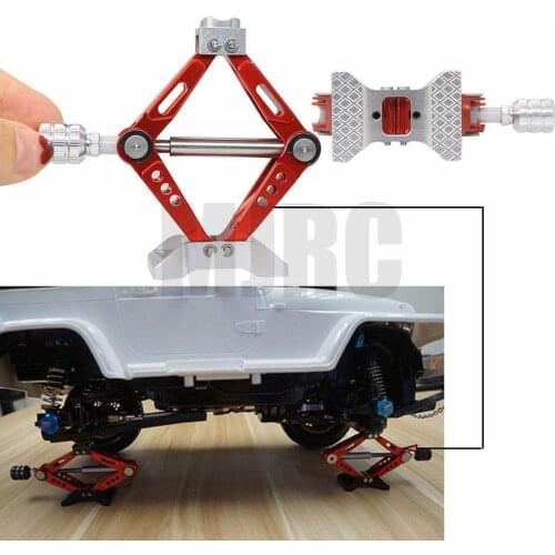 1/10 Scale Accessories Metal Mini Lifting Jack for RC Crawler Car Axial SCX10 Traxxas TRX4 Tamiya CC01 RC4WD D90 D110 Simulation