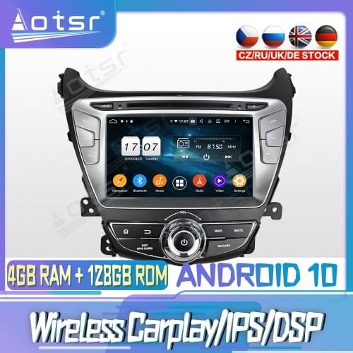Android 10 PX6 128G For Hyundai Elantra 2014 - 2015 DVD GPS Navigation Auto Radio Stereo Video Multimedia Player HeadUnit 2din