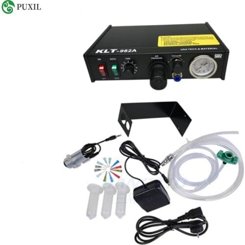 Automated glue dispenser liquid solder paste Semi automatic dispenser machine dropper controller