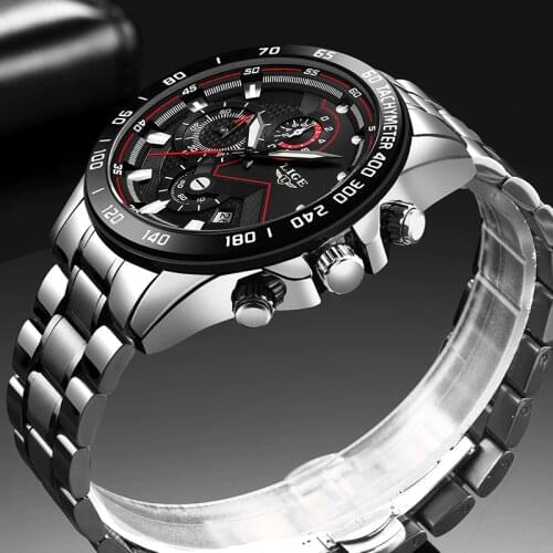 Relogio Masculino 2020 New Watches Men Luxury Brand LIGE Chronograph Men Sports Watches Waterproof Full Steel Quartz Mens Watch