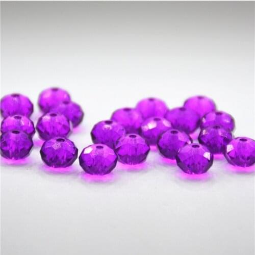 Crystal Rondelle Beads 8mm 70PCS\Bag Loose Czech Crystal Beads Wholesale Mixed Colors Faceted Porcelain Tamaryo Beads
