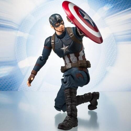 SHF Marvel Avengers Endgame Captain American Super Hero Action Figure Model Toys