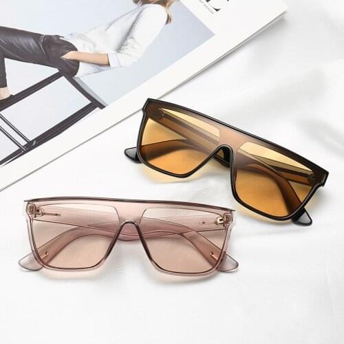 PAMASEN Fashion Retro Sunglasses For Women Sun Glasses For Women 6 Color PC Material Solid Mirror Shaft 2019 New Arrivals