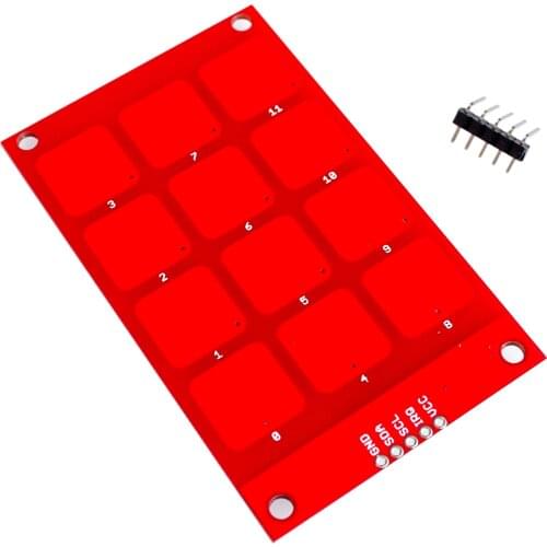 MPR121 capacitive touch sensor module sensor keys keyboard keys
